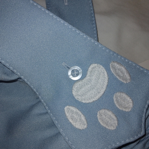 Futurino Women's Sweet Cat Paw Embroidery Pleated Mini Skirt with 2 Suspender - Picture 9 of 12